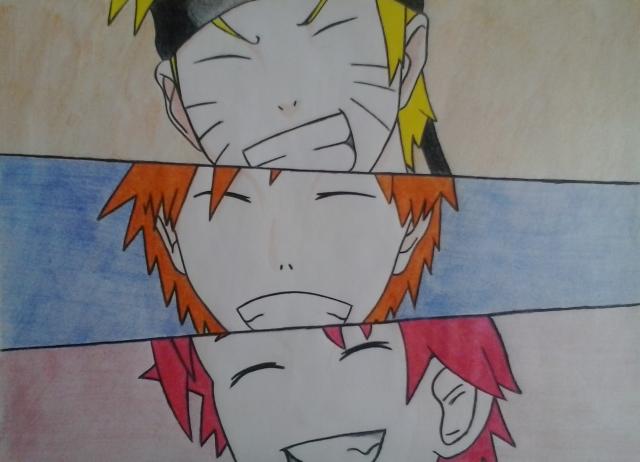 Naruto, Ichigo a Natsu :)